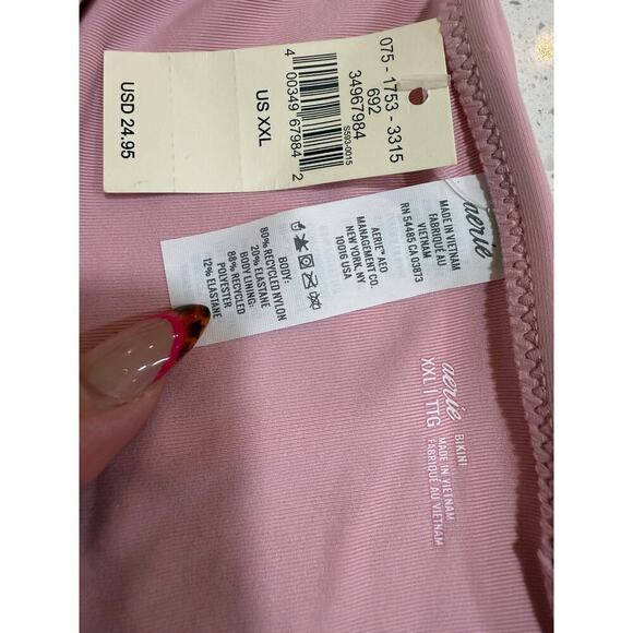 Aerie swim bikini bottoms nwt blush pink womens plus size 2x - Picture 3 of 5